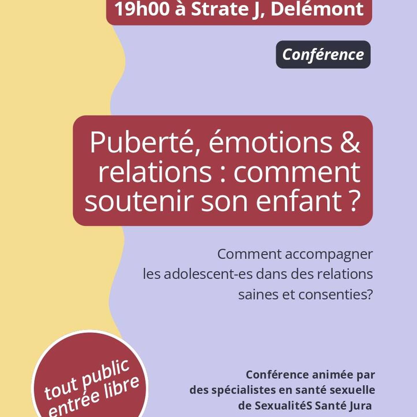 Thématique Jeunesse - Puberté, émotions et relations : comment soutenir son enfant ?