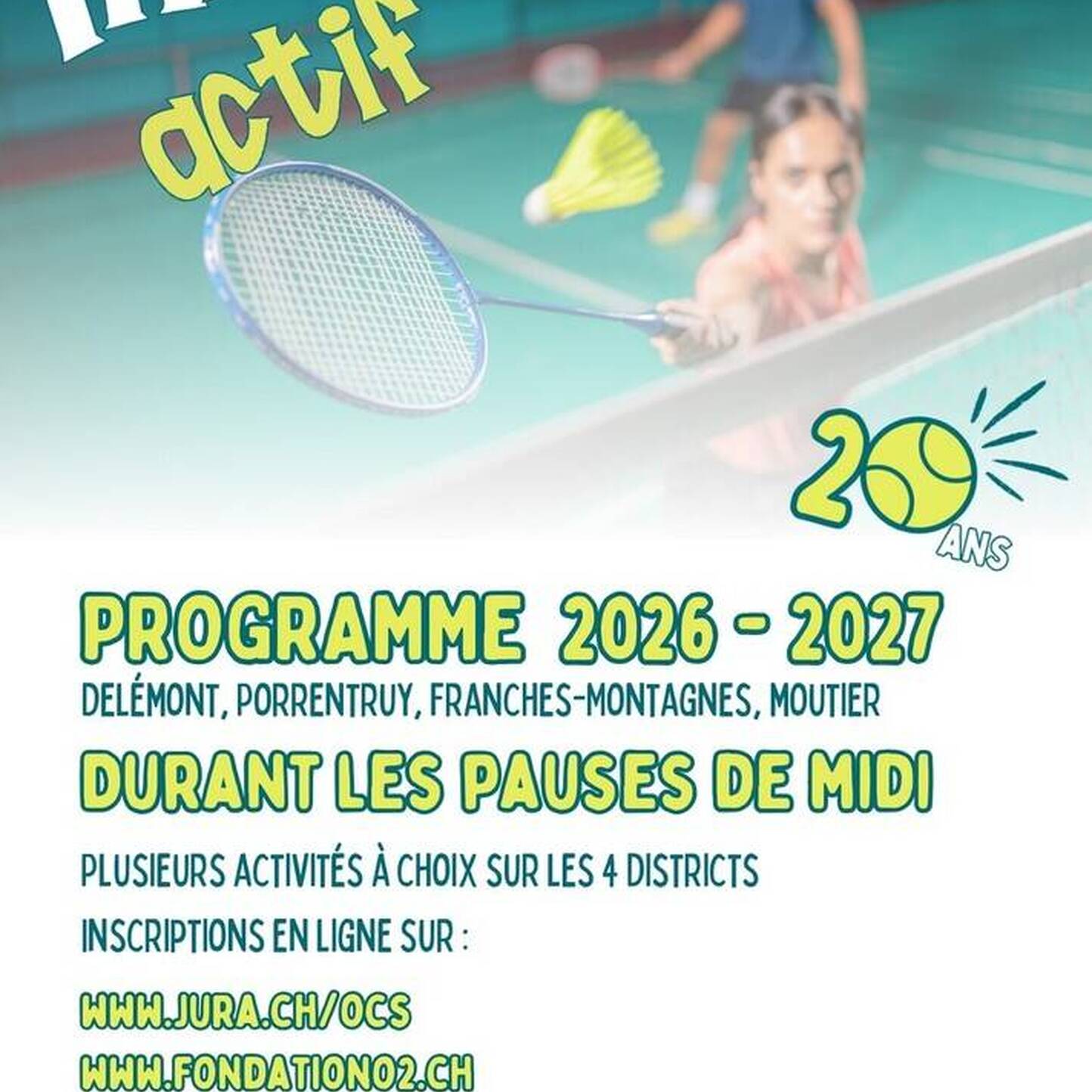 «Midi actif» - Les pauses sportives