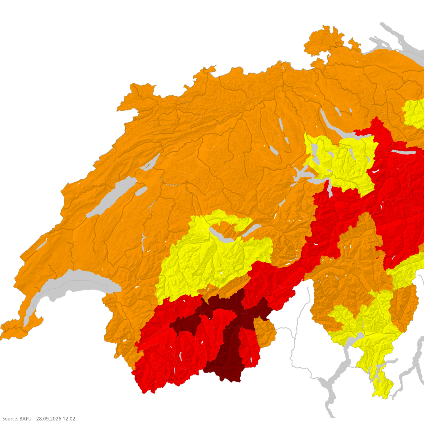 Augmentation du degré d'incendie