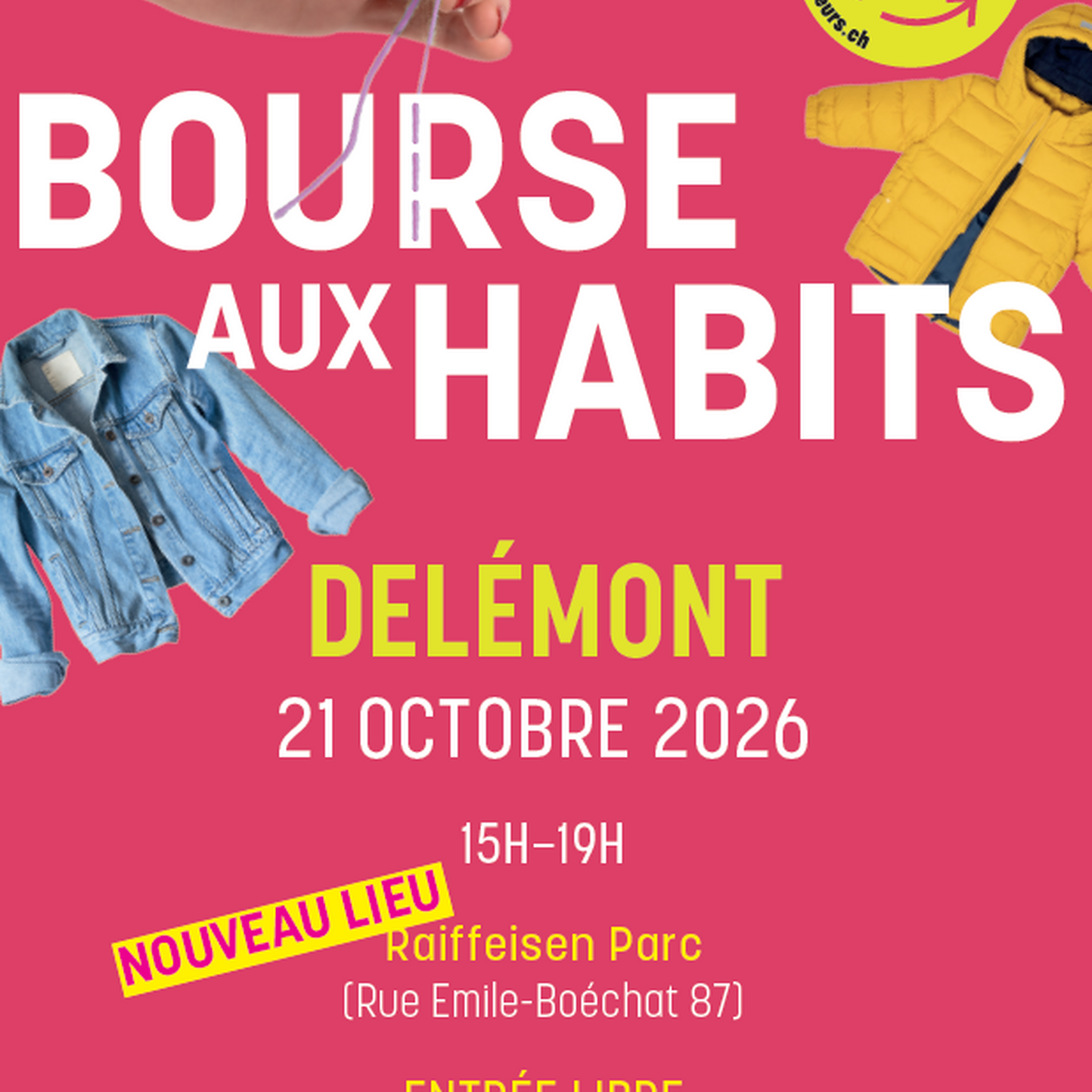 Prochaine Bourse aux habits de la FRC