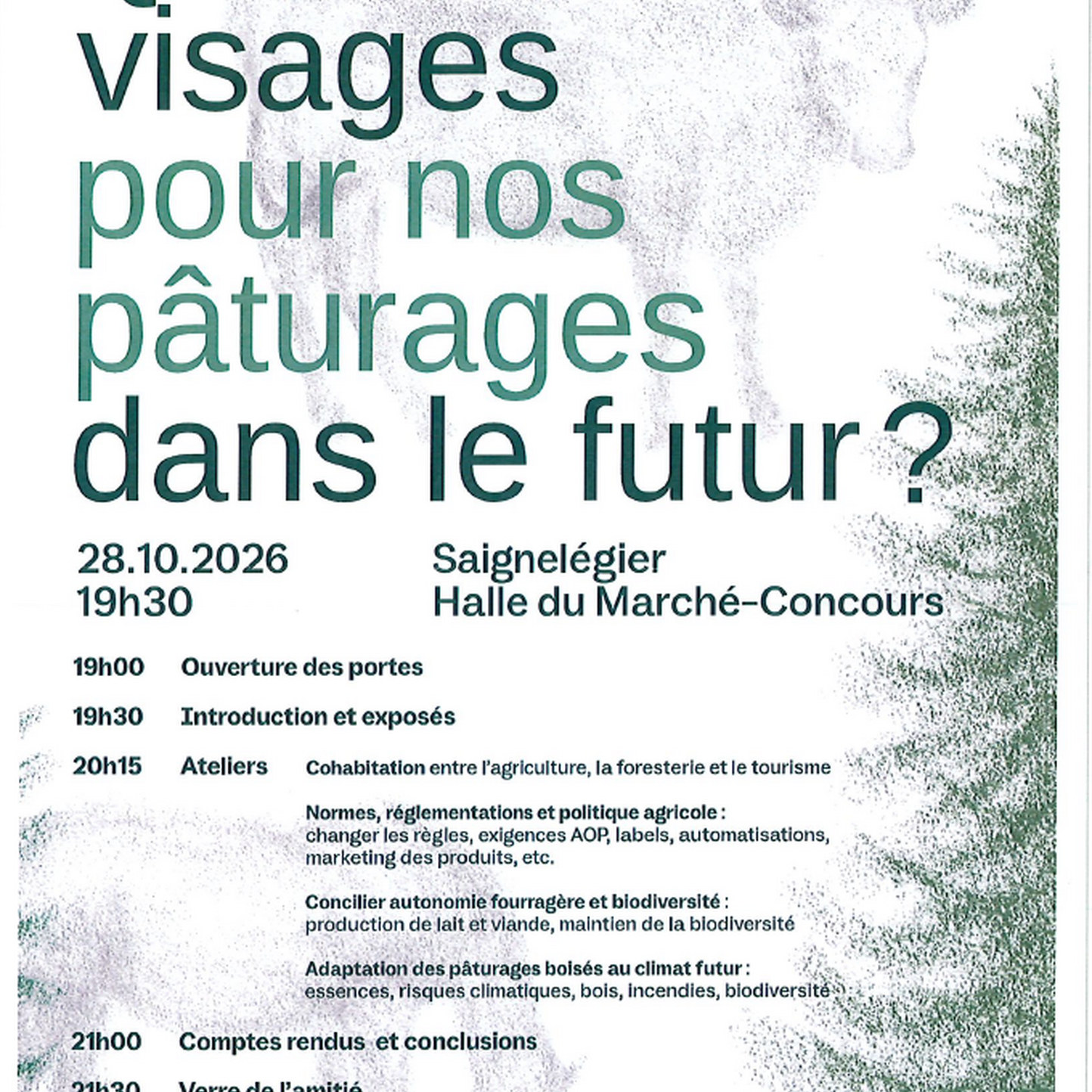 Soirée d’échanges sur l’avenir des pâturages
