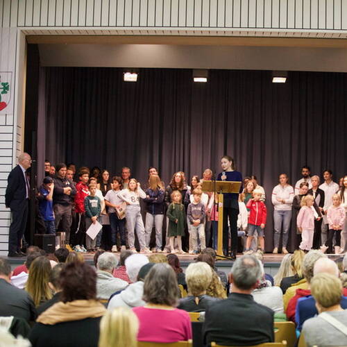 COURRENDLIN, 15 novembre 2024. Remise des mérites sportifs et culturels. - PHOTO ROLAND J. KELLER