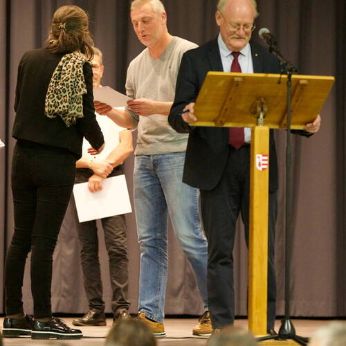 COURRENDLIN, 15 novembre 2024. Remise des mérites sportifs et culturels. - PHOTO ROLAND J. KELLER