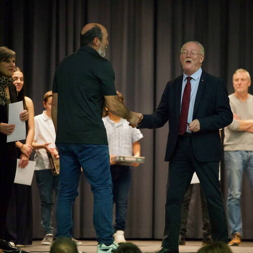 COURRENDLIN, 15 novembre 2024. Remise des mérites sportifs et culturels. - PHOTO ROLAND J. KELLER