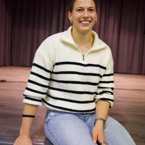 COURRENDLIN, 15 novembre 2024. Remise des mérites sportifs et culturels. Angelica Moser de Courrendlin,  championne olympique de la jeunesse, championne d'Europe et du monde junior, championne d'Europe espoirs et championne d'Europe senior. - PHOTO ROLAND J. KELLER