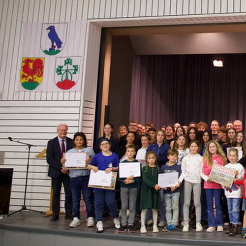 COURRENDLIN, 15 novembre 2024. Remise des mérites sportifs et culturels. - PHOTO ROLAND J. KELLER