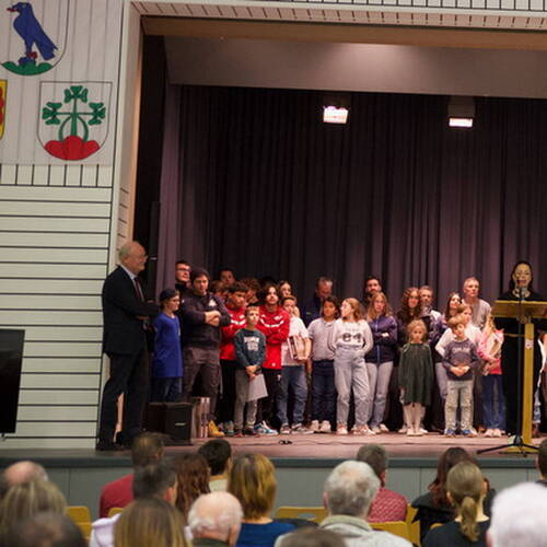 COURRENDLIN, 15 novembre 2024. Remise des mérites sportifs et culturels. - PHOTO ROLAND J. KELLER