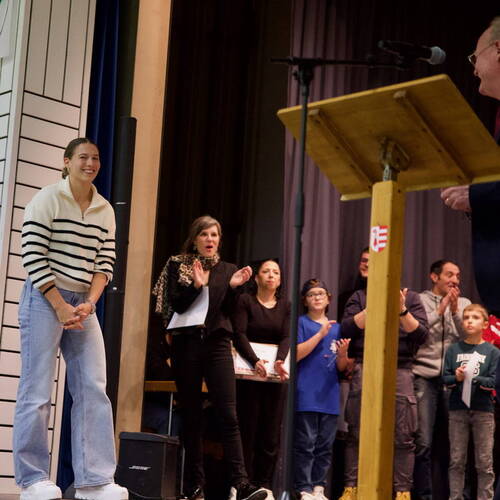 COURRENDLIN, 15 novembre 2024. Remise des mérites sportifs et culturels. - PHOTO ROLAND J. KELLER