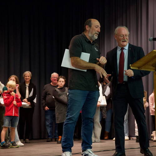COURRENDLIN, 15 novembre 2024. Remise des mérites sportifs et culturels. - PHOTO ROLAND J. KELLER