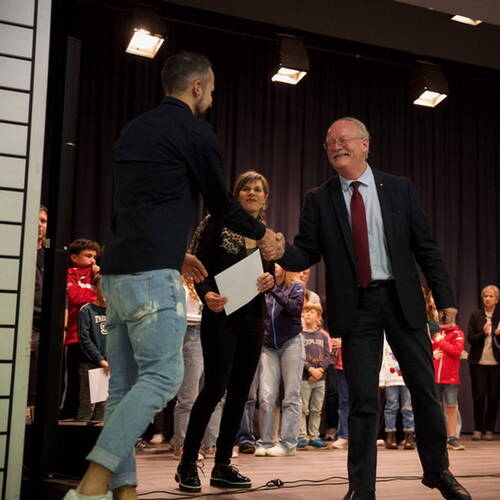 COURRENDLIN, 15 novembre 2024. Remise des mérites sportifs et culturels. - PHOTO ROLAND J. KELLER