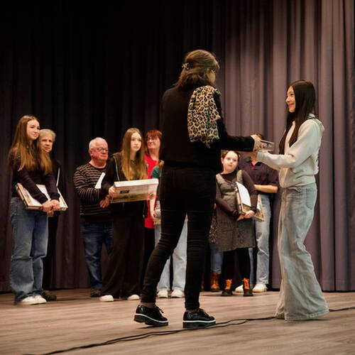 COURRENDLIN, 15 novembre 2024. Remise des mérites sportifs et culturels. - PHOTO ROLAND J. KELLER