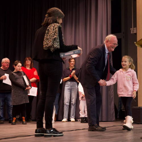 COURRENDLIN, 15 novembre 2024. Remise des mérites sportifs et culturels. - PHOTO ROLAND J. KELLER