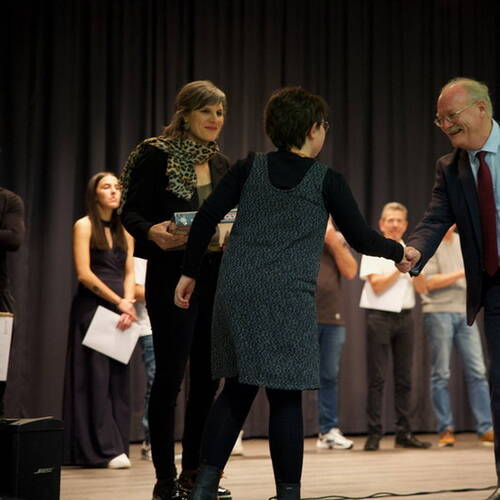 COURRENDLIN, 15 novembre 2024. Remise des mérites sportifs et culturels. - PHOTO ROLAND J. KELLER