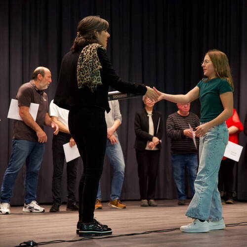 COURRENDLIN, 15 novembre 2024. Remise des mérites sportifs et culturels. - PHOTO ROLAND J. KELLER