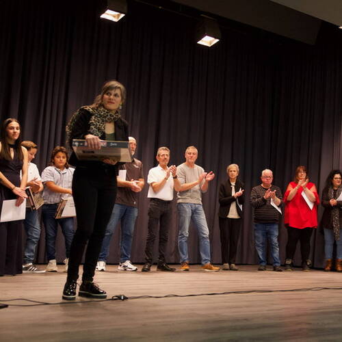 COURRENDLIN, 15 novembre 2024. Remise des mérites sportifs et culturels. - PHOTO ROLAND J. KELLER