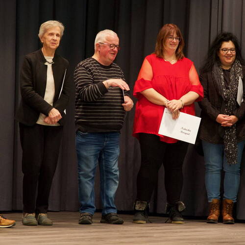 COURRENDLIN, 15 novembre 2024. Remise des mérites sportifs et culturels. - PHOTO ROLAND J. KELLER
