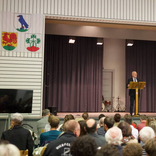 COURRENDLIN, 15 novembre 2024. Remise des mérites sportifs et culturels. - PHOTO ROLAND J. KELLER