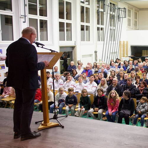 COURRENDLIN, 15 novembre 2024. Remise des mérites sportifs et culturels. - PHOTO ROLAND J. KELLER