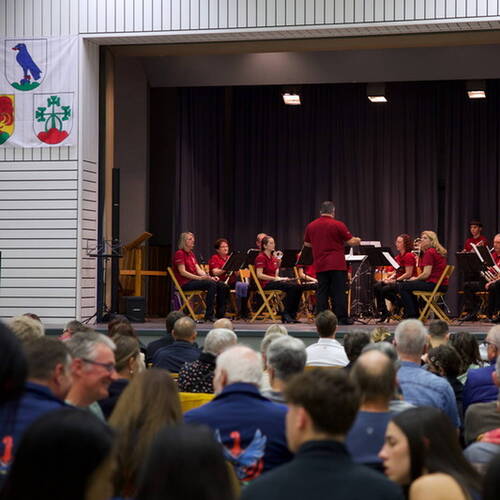 COURRENDLIN, 15 novembre 2024. Remise des mérites sportifs et culturels. - PHOTO ROLAND J. KELLER