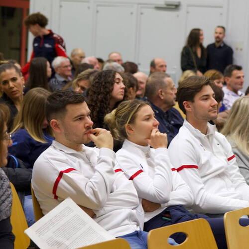 COURRENDLIN, 15 novembre 2024. Remise des mérites sportifs et culturels. - PHOTO ROLAND J. KELLER
