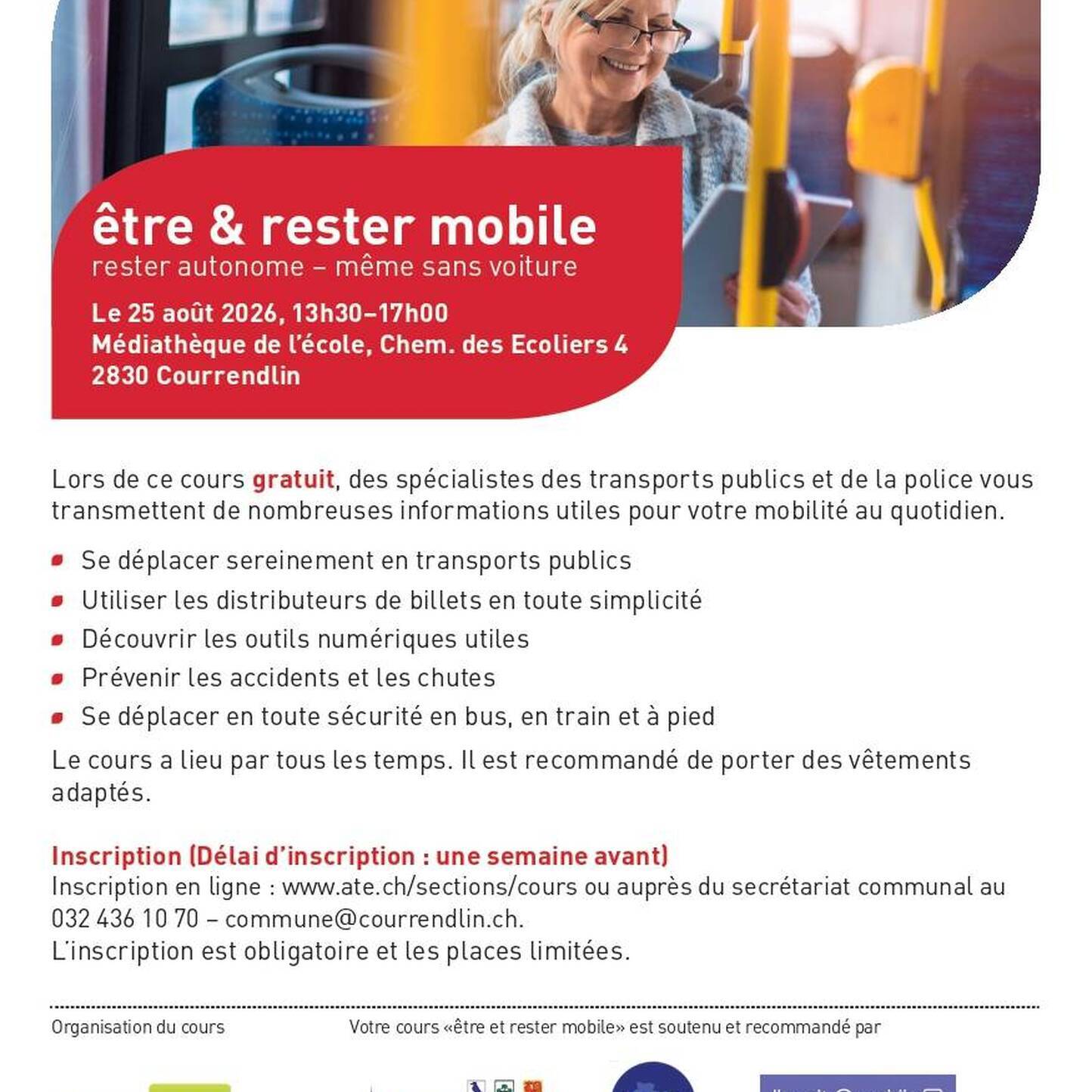 Etre et rester mobile - Cours de mobilité pour les seniors