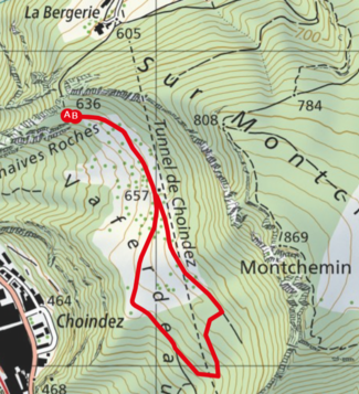 Sentier du Vaferdeau - Parcours